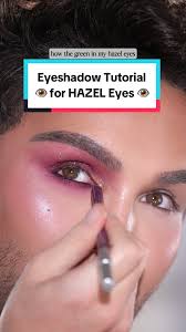 👁️ Do you have HAZEL eyes? Then BURGUNDY is your color! 🤗 Which eye color  should I share next?! #eyeshadowtutorial #hazeleyes #makeuptutorials  #paintedbyspencer