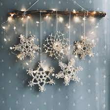 Macrame Snowflake Christmas Decor Snowflake Ornament Etsy Diy Christmas Fireplace Christmas Decoration Items Diy Christmas Snowflakes