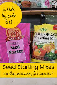 It has a superior germination process. Seed Starting Mix Vs Potting Soil Flower Patch Farmhouse