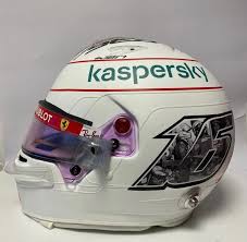 Sebastian vettel 2020 replica helmet / ferrari f1 car gifts for fans and enthusiasts. In Pictures Charles Leclerc S Helmet Dedicated To Sebastian Vettel Danke Seb