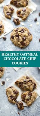 The Best Healthy Oatmeal Chocolate Chip Cookies Chocolate Chip Oatmeal Cookies Healthy Oatmeal Chocolate Chip Cookie Recipe Cookies Recipes Chocolate Chip