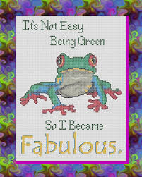 a tree frog cross stitch pattern today i made