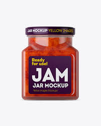 Download Glass Strawberry Jam Jar Mockup Packaging Mockups 3d Logo Mockups Free Download PSD Mockup Templates