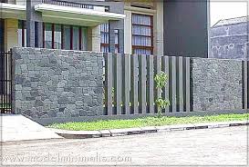 Mulai dari batu bata, batako, beton, bahkan batu alam sekalipun. Pagar Batu Alam Rumah Minimalis Type 36 Yang Kuat Dan Aman Kumpulan Cara Praktis