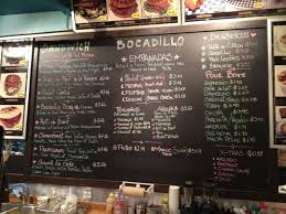 A sandwich, on the other hand, is made on pan de molde (square, sliced bread).the most common variety is a sandwich mixto: Bocadillo Bistro Aus Montreal Speisekarte