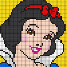 95 Jolies Grilles Pour Vous Crochet Pixel Petite Princesse Disney Dessin Petit Carreau