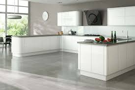 Gloss White Units Grey Worktops White Gloss Kitchen Grey Kitchen Floor Grey Gloss Kitchen