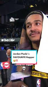 #JordanPoole loves #Babytron 😂‼️