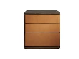A sturdy black metal frame, an elegant glass surface and a rustic wooden shelf in the middle. Fidelio Bedside Table The Night Beds Collection By Poltrona Frau Design Roberto Lazzeroni
