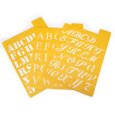 These sizeable letter stencils are great for posters and signs. 2 Pack Darice Small Alphabet Stencils 3 Assorted Styles Walmart Com