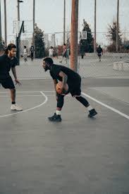 A couple of men standing