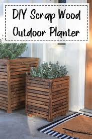Diy Scrap Wood Outdoor Planter In 2020 Diy Planters Outdoor Diy Planters Outdoor Planters