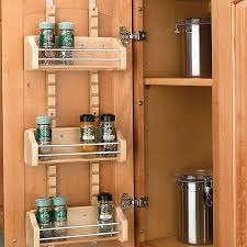 Rev A Shelf Adjustable Door Mount Spice Rack Bed Bath Beyond Kitchen Cabinet Storage Door Mounted Spice Rack Cabinet Door Storage