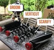 Turf surface cultivation tools - Brief overview - Scarify - Verticut - Groom