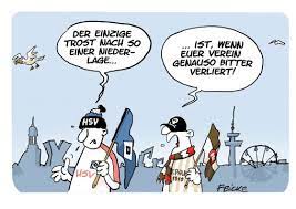The hsv underwent an own goal. Fc St Pauli Feicke Cartoons