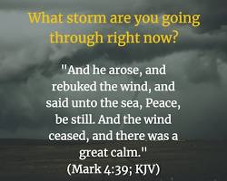 Image of Jesus Calms the Storm Bible KJV