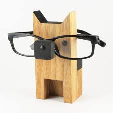 German Shepherd Wearing Eyeglasses Stand Glasses Holder In 2020 Wooden Glasses Holder Eyeglass Holder Cool Woodworking Projects