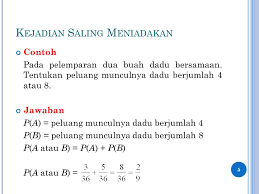 Contoh soal peluang kejadian bersyarat dan jawabannya. Bab Xii Probabilitas Aturan Dasar Probabilitas Pertemuan Ke 27 Ppt Download