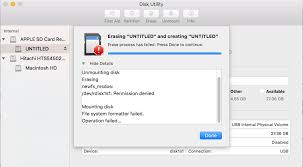· if te small slidin switch is on the side is . Cannot Erase Sd Card With Disk Utility El Capitan Ask Different