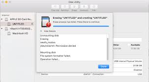 Format the sd card, fill it with public domain images, and format it again. Cannot Erase Sd Card With Disk Utility El Capitan Ask Different