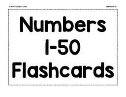 Flashcards and wall cards free printables. Numbers 1 50 Flashcards And Tracker By Small Town Sped Tpt