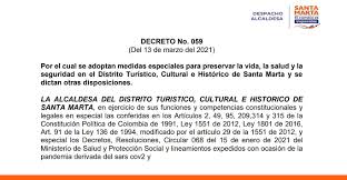 Arribo de 2.148.600 dosis de astrazeneca: Alcaldia Dicta Nuevas Medidas Para Contener Propagacion Del Covid 19 Alcaldia Distrital De Santa Marta