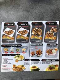 Carte Restaurant Africain Accras De Crevettes Poulet Braise Cuisine Africaine