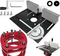 Set di Piastra Fresatrice Da Banco in Alluminio, Piastre per Fresatura con  Router Lift, Accessori per Fresatrice per La Lavorazione Del Legno : ...