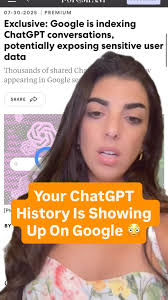 Your ChatGPT History Is Showing Up On Google 😳 #news #ainews #chatgpt  #onlinesafety #artificalintelligence #technews