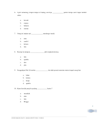 (cringee) korang boleh panggil ain ain areum edruce lepas ni. Soalan Sains Tahun 5 Quiz Hallowev