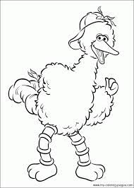 Pin By Chantelle Mortemore On Big Bird Sesame Street Coloring Pages Bird Coloring Pages Sesame Street
