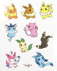 Eeveelution Stickers Autocollants Pokemon Kawaii Par Tamashiohana Avec Images Dessin Pokemon Pokemon Evoli Pokemon Mignon