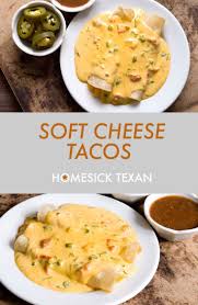 Soft Cheese Tacos Smothered In Chile Con Queso A North Texas Tex Mex Classic Homesick Texan Cheese Tacos Soft Cheese Mexican Food Recipes