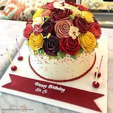The Name Sir Ji Is Generated On Happy Birthday Images Download Or Share With Your Friends Or Relativ Birthday Cake With Photo Cake Name Happy Birthday Cakes