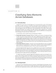 Chapter 5 Classifying Data Elements Across Databases Implementing The Freight Transportation Data Architecture Data Element Dictionary The National Academies Press