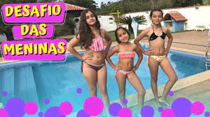 DESAFIO DA PISCINA COM AS AMIGAS QUEM MANDOU 