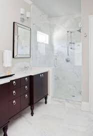 Espresso Vanity Transitional Bathroom Terracotta Properties Marble Bathroom Designs Transitional Bathroom Dark Wood Bathroom