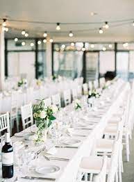 British Wedding On The English Seaside Ruffled Minimalist Wedding Decor Minimalist Wedding Reception Modern Wedding Decor