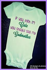 Godmother Onsie Bodysuit Romper And Shirt By Livandcompanyshop 16 00 Baby Girl One Pieces Godmother Baby Shower Outfit