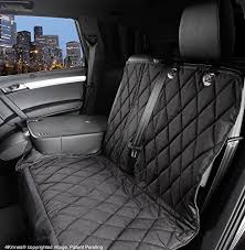 Split Bench Seat Cover For Dogs 60 40 Or 50 50 Middle Seat Belt Hammock Option Black Regular Dog Seat Covers Dog Hammock Bench Seat Covers