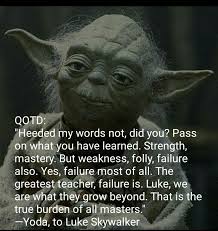 Pin By Terri On Star Wars Stuff Star Wars Quotes Yoda Quotes Star Wars Facts In this installment of the starwars.com 10, we're picking the top 10 yoda quotes, from the council on coruscant to his days on dagobah. star wars quotes yoda quotes