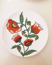 338 Begenme 12 Yorum Instagram Da Cigdem Unal Cigdeemunal Gunaydinlar Dostlaar Miss Kokulu Cicekli Cini Tab Pottery Painting Judaica Gifts Pottery