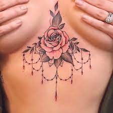 Floral Rose Sternum Tattoo Wrist Tattoos Girls Sternum Tattoo Design Neck Tattoos Women