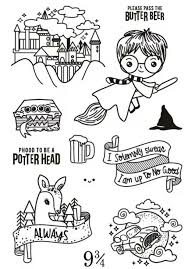 Dibujos Para Colorear De Harry Potter Kawaii