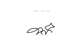 One Line Fox For Someone Who Wants To Change Their Signature 3 One Line Animals Line Art Tattoos Fox Tattoo