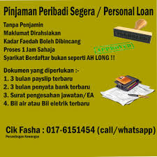 Cari pinjaman peribadi berkadar rendah yang terbaik di malaysia dengan faedah bermula dari 3.33% setahun. Business Fasha Pinjaman Peribadi Fast Loan 017 6151454