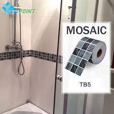 Peel & stick adhesive vinyl border tiles. 5m Roll Classical Mosaic Vinyl Waterproof Waistline Self Adhesive Wallpaper Kitchen Bathroom Tiles Pvc Wall Stickers Border Buy At The Price Of 11 33 In Aliexpress Com Imall Com