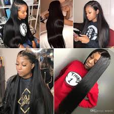 Maybe you would like to learn more about one of these? 360 Lace Frontal Wig With Bangs Malaysian Straight Lace Front Human Hair Wigs For Black Women Pre Plucked With Baby Hair 150 Density From Urmeili 49 45 Dhgate Com