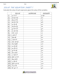 Solve two equations with two variables with radicals. Basic Algebra Worksheets