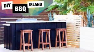 The style and look of this space is up to you: Easy Diy Outdoor Kitchen Bbq Island And Bar How To Build Grill Station Youtube